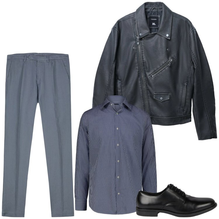 Outfit uomo - Total look #2320289. Stile Trendy per Serata speciale. Abbinamento con giacche, scarpe stringate, pantaloni, camicie.
