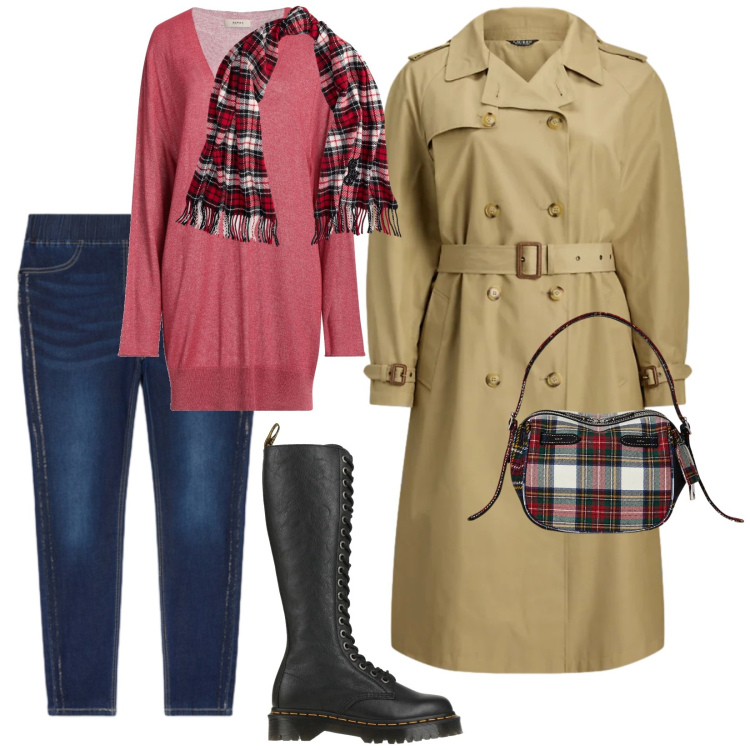 Outfit donna - Stivali al ginocchio. per Tutti i giorni. Abbinamento con stivali, pullovers, borse a mano, sciarpe, trench, jeggings.