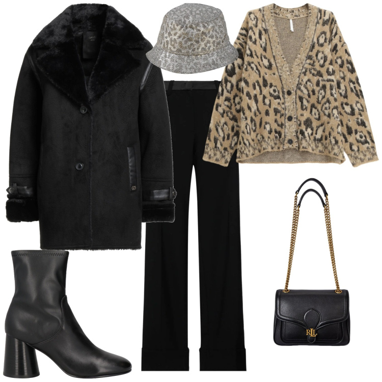 Outfit donna - Trendy ogni giorno. Stile Trendy per Tutti i giorni. Abbinamento con cappotti, pantaloni, stivaletti, cappelli, cardigans, borse a spalla.