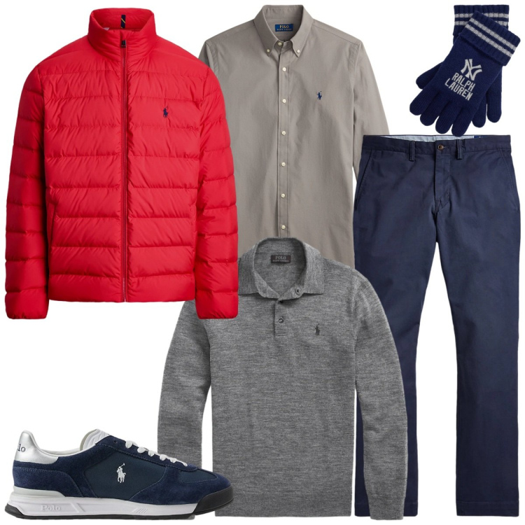 Outfit uomo - Un giro a Trento. Stile Urban per Tutti i giorni. Abbinamento con pantaloni, sneakers, camicie, giacche, guanti, maglieria.