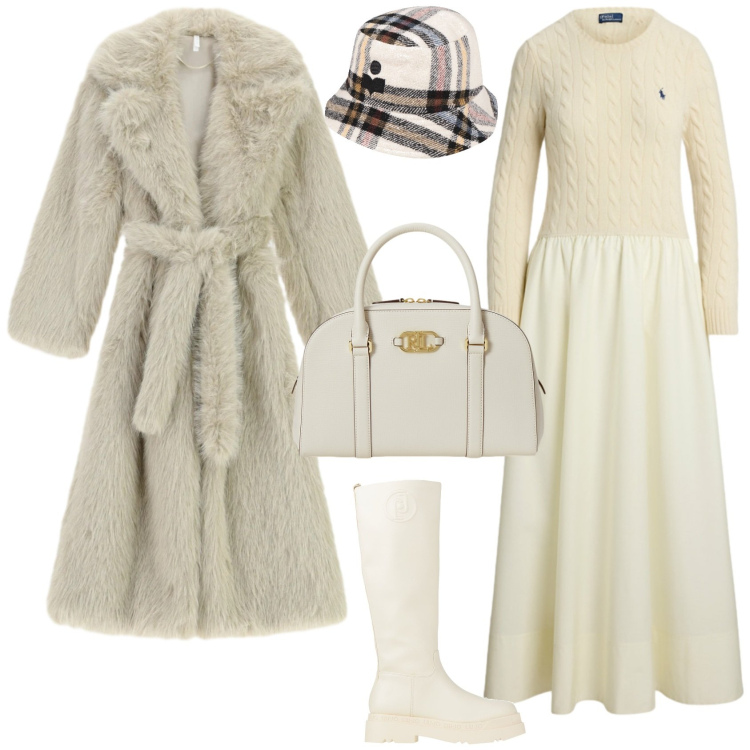 Outfit donna - Chic ogni giorno. Stile Chic per Tutti i giorni. Abbinamento con stivali, cappelli, cappotti, borse a mano, vestiti lunghi.