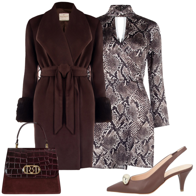 Outfit donna - Rinascimento. Stile Glamour per Tutti i giorni. Abbinamento con décolleté, vestiti corti, cappotti, borse a mano.