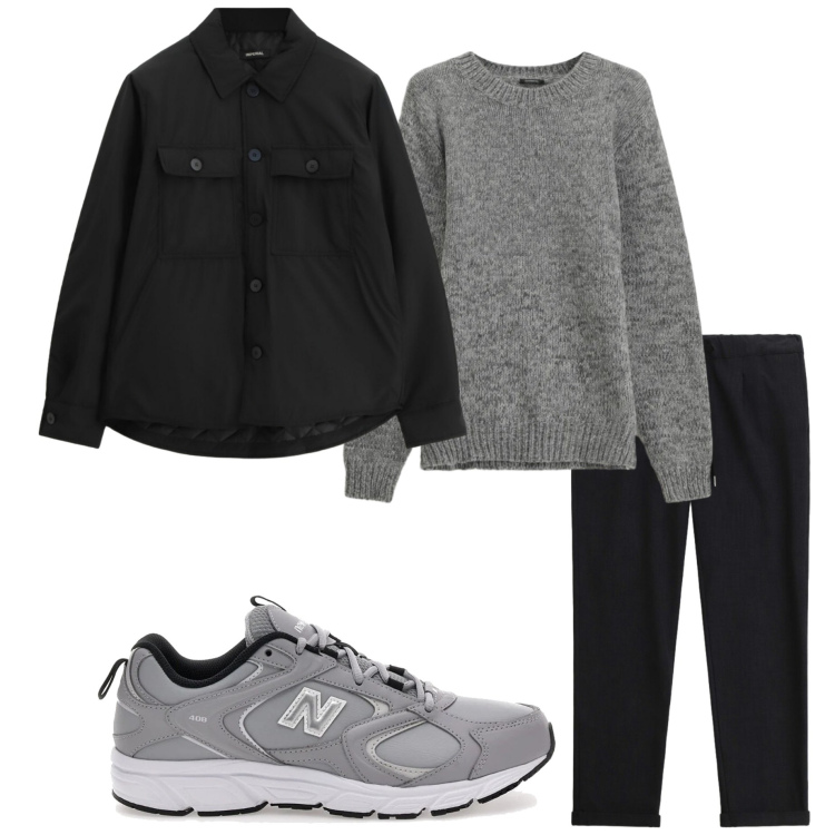 Outfit uomo - Gennaio. Stile Urban per Tutti i giorni. Abbinamento con pantaloni, cappotti, maglieria, sneakers.