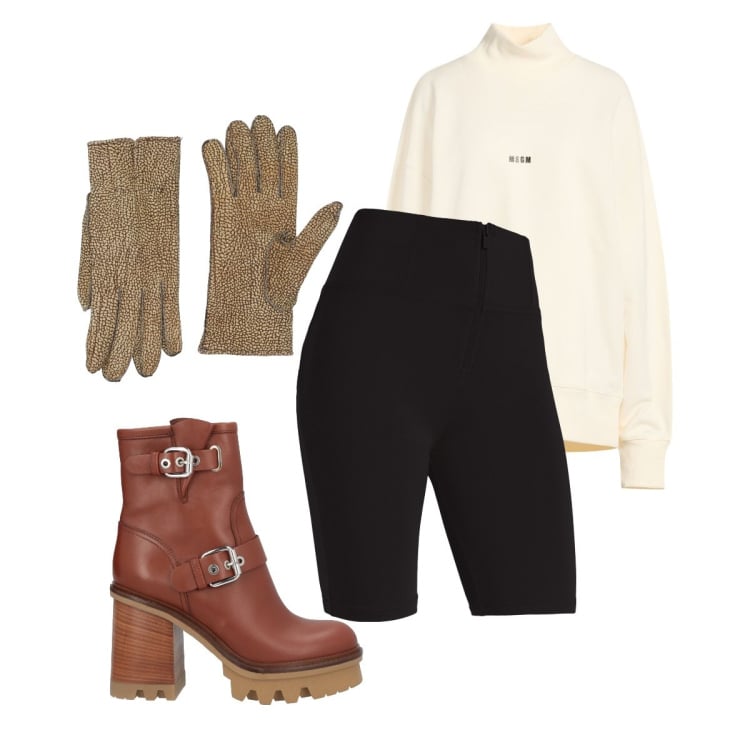 Outfit donna - Freddy sporty fashion. Stile Sporty chic per Tutti i giorni. Abbinamento con stivaletti, felpe, guanti, pantaloni skinny.