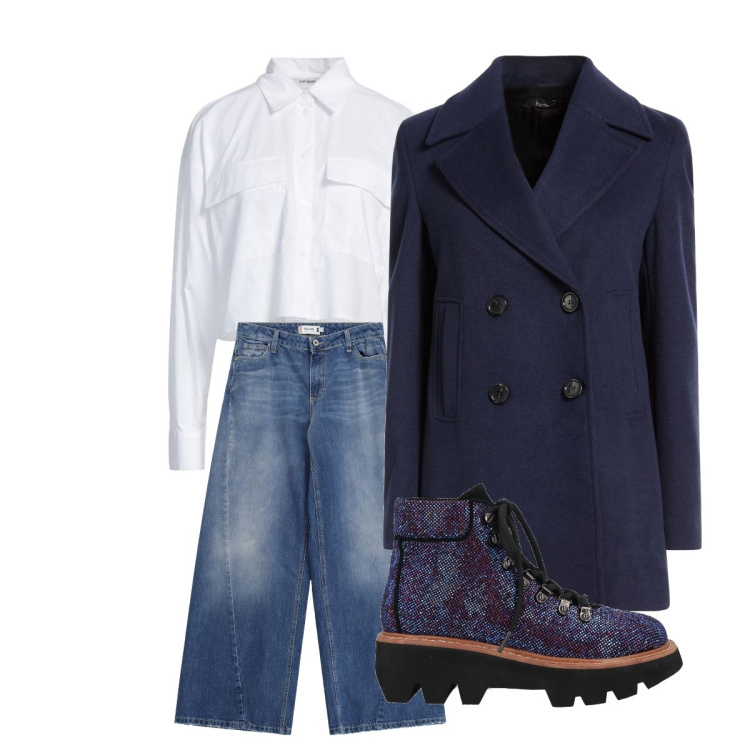 Outfit donna - Eleganza e sport insieme. Stile Sporty chic per Tutti i giorni. Abbinamento con stivaletti, camicie, cappotti, jeans.