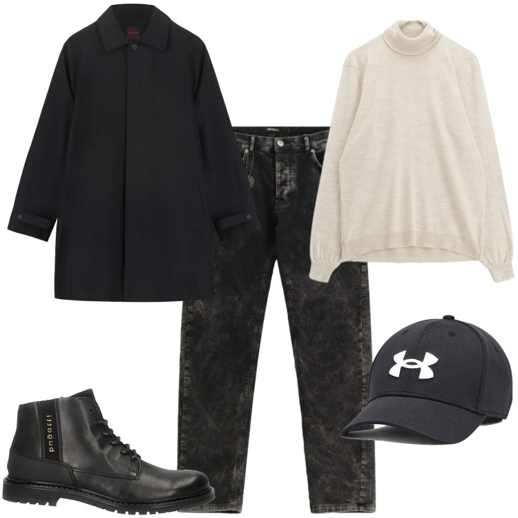 Outfit uomo - Trendy ogni giorno. Stile Trendy per Tutti i giorni. Abbinamento con maglieria, pantaloni, cappelli, stivali e stivaletti, parka.