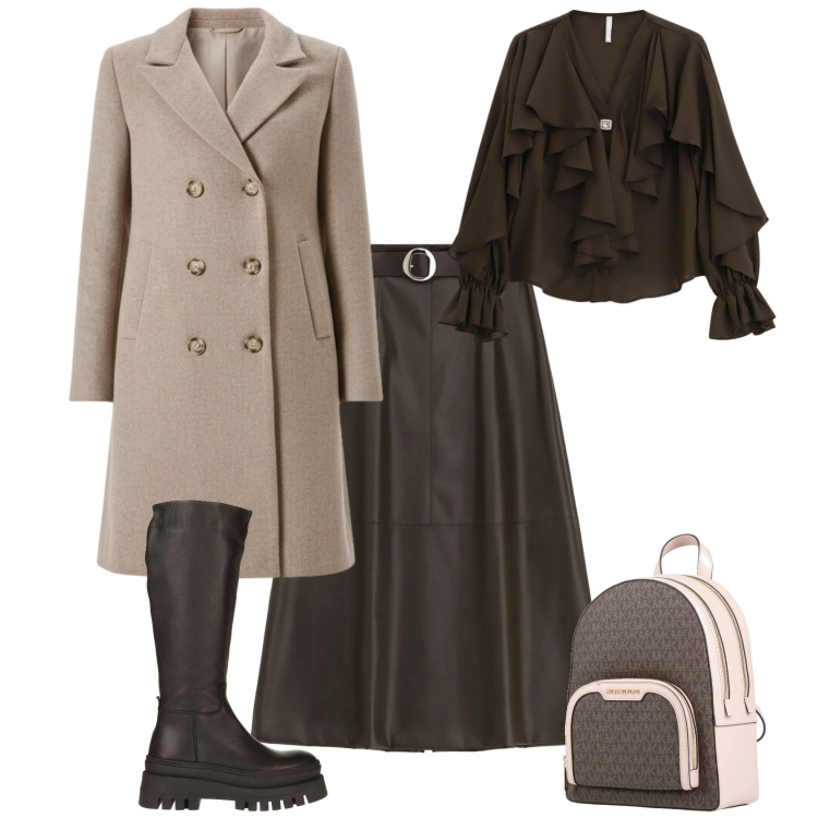 Outfit donna - Trendy ogni giorno. Stile Trendy per Tutti i giorni. Abbinamento con stivali, zaini, camicie, gonne lunghe, cappotti.