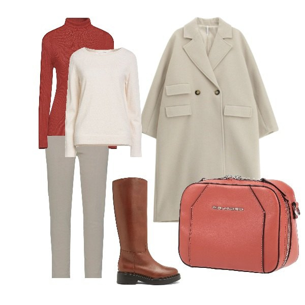 Outfit donna - chiara..mente. Stile Basic per Tutti i giorni. Abbinamento con marsupi, maglieria, stivali, pantaloni, pullovers, cappotti.