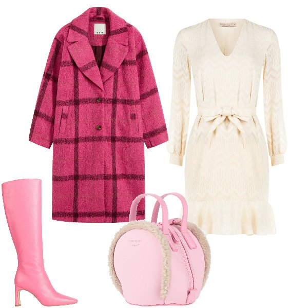 Outfit donna - Total look #2323959. Stile Bon Ton per Cerimonia. Abbinamento con cappotti, stivali, zaini, vestiti corti.