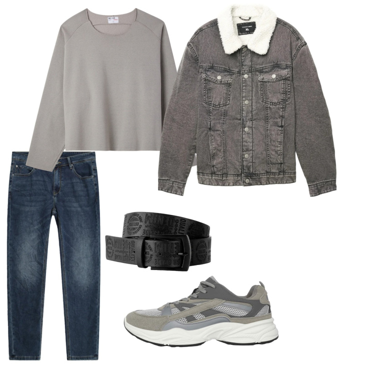 Outfit uomo - Sportivo e non. per Tutti i giorni. Abbinamento con cinture, sneakers, felpe, cappotti, jeans slim fit.