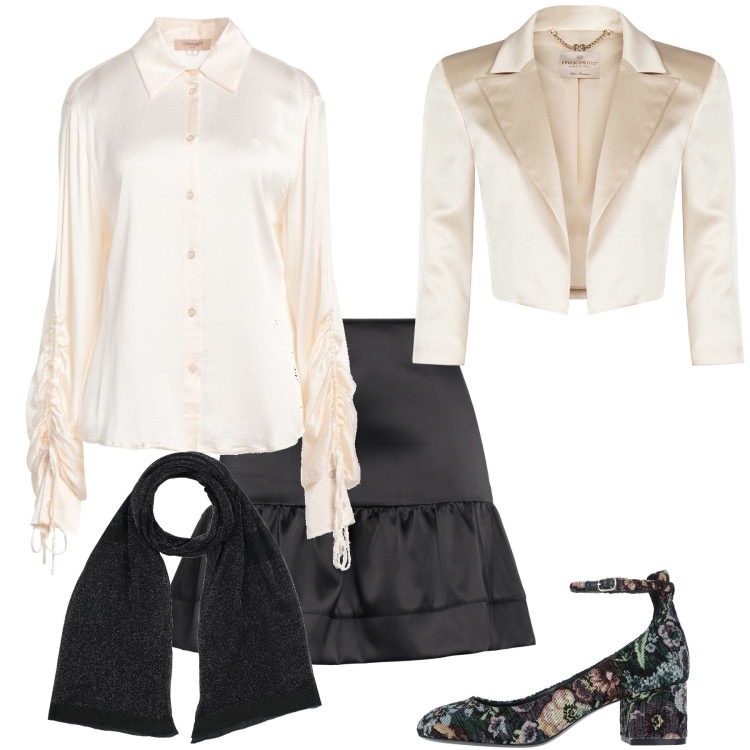 Outfit donna - Una Mary Jane particolare. Stile Bon Ton per Cerimonia. Abbinamento con décolleté, sciarpe, camicie, minigonne, bolero.