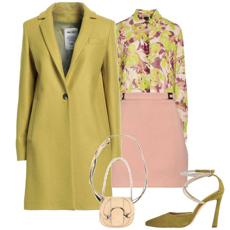 Outfit donna - City. Stile Chic per Tutti i giorni. Abbinamento con cappotti, marsupi, minigonne, camicie, décolleté.
