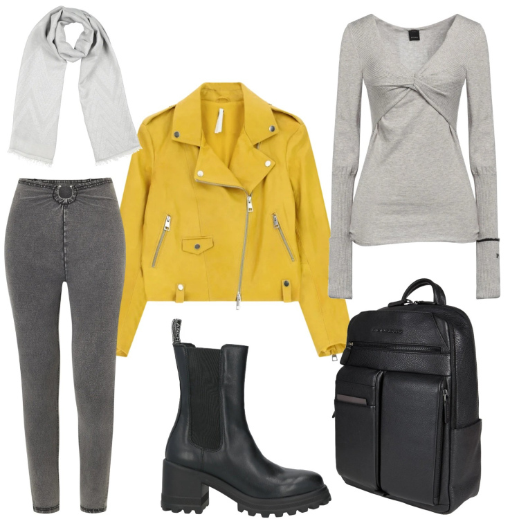 Outfit donna - superskinny fascianti. Stile Minimal per Tutti i giorni. Abbinamento con zaini, pullovers, stivaletti, sciarpe, giacche, jeggings.