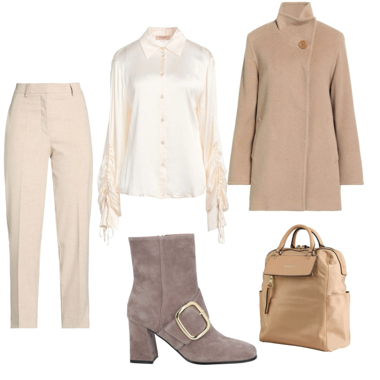 Outfit donna - Chiq tres chiq. Stile Casual chic per Tutti i giorni. Abbinamento con camicie, stivaletti, pantaloni, zaini, cappotti.