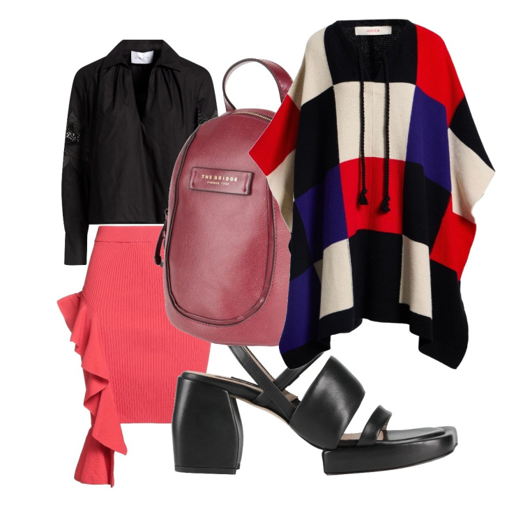 Outfit donna - Stasera evento speciale. Stile Glamour per Serata fuori. Abbinamento con zaini, minigonne, top, sandali in pelle, cappotti.