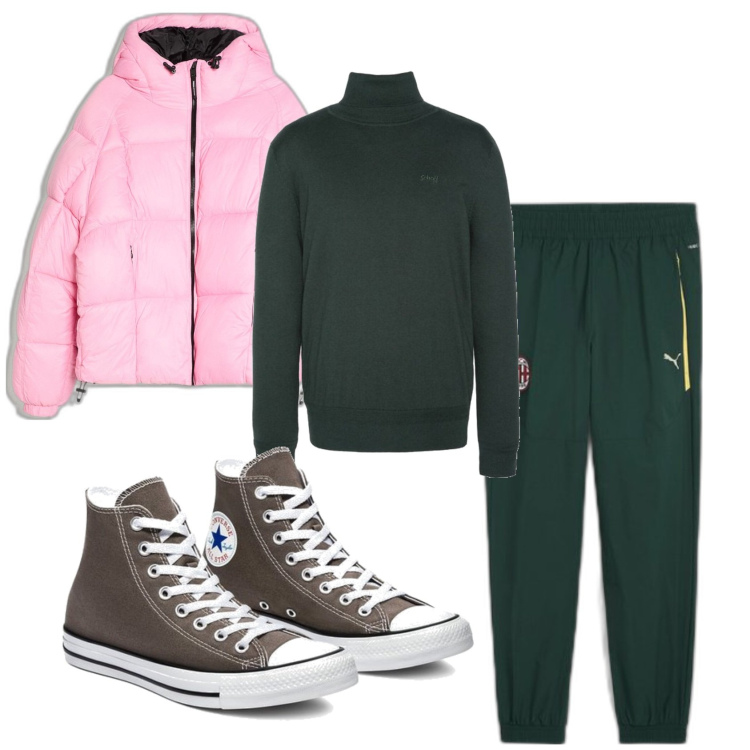 Outfit hombre - Casual #1058. Estilo Casual para Todos los días. Combinación con sneakers, pantalones, prendas de punto, chaquetas.