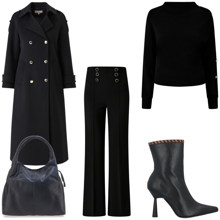 Outfit donna - Daily outfit inspo. Stile Glamour per Tutti i giorni. Abbinamento con stivaletti, pantaloni, maglieria, cappotti, borse a mano.