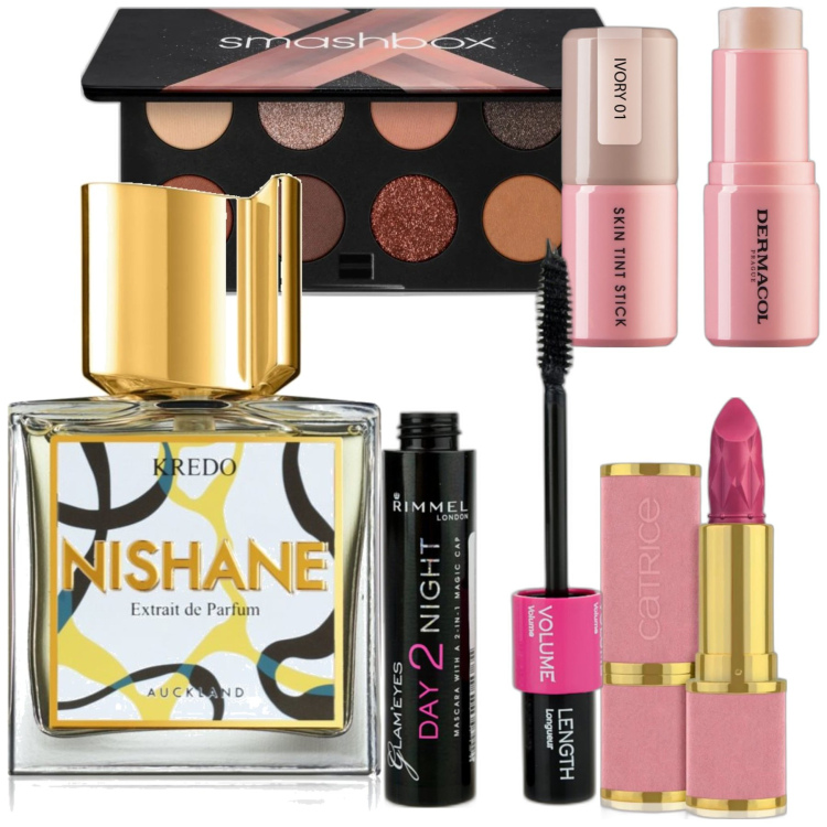 Outfit donna - Beauty-box #2327571. Abbinamento con mascara, rossetti, profumi, ombretti, fondotinta.