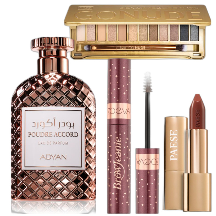 Outfit donna - Beauty-box #2327572. Abbinamento con ombretti, mascara, rossetti, profumi.