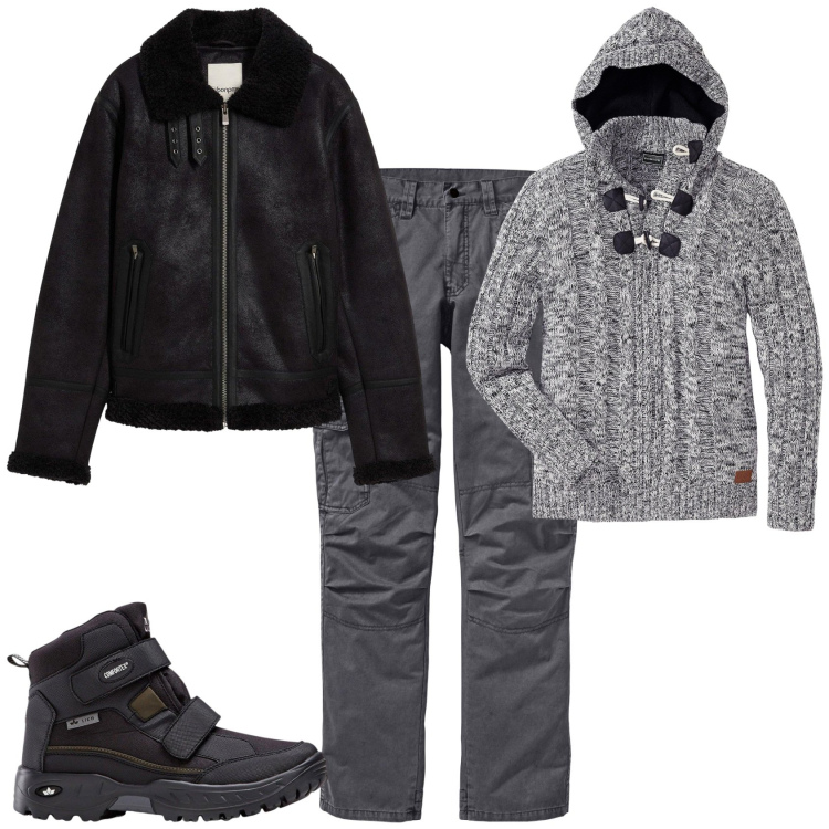 Outfit uomo - Urban ogni giorno. Stile Urban per Tutti i giorni. Abbinamento con pantaloni cargo, maglieria, stivali e stivaletti, giacche.