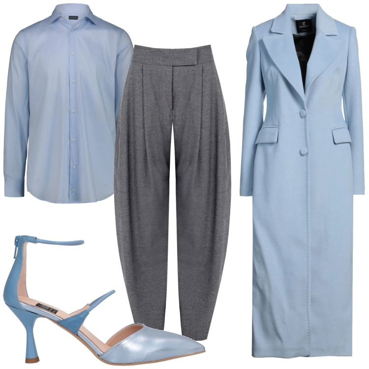 Outfit donna - Nuovi arrivi. Stile Bon Ton per Ufficio. Abbinamento con décolleté, cappotti, pantaloni, camicie.