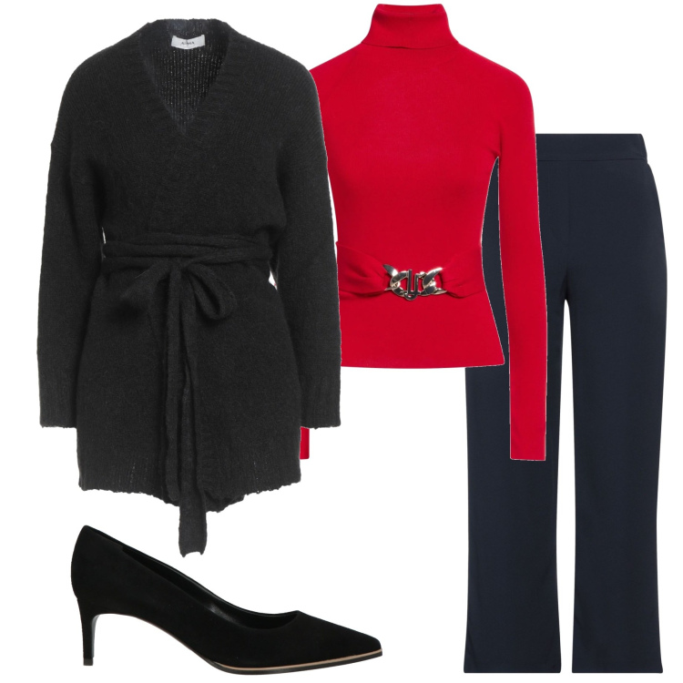 Outfit donna - Love It fashion. Stile Casual chic per Tutti i giorni. Abbinamento con pantaloni, décolleté, maglieria, cardigans.