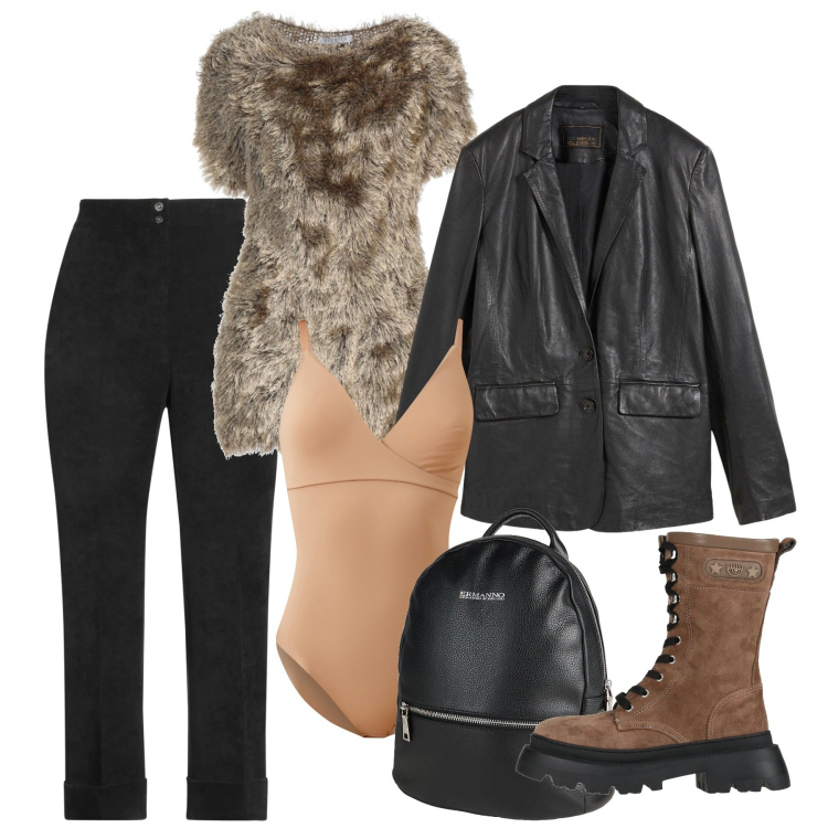 Outfit donna - Love, but make it Fashion. Stile Chic per Tutti i giorni. Abbinamento con blazer, pantaloni, pullovers, zaini, stivaletti, body.