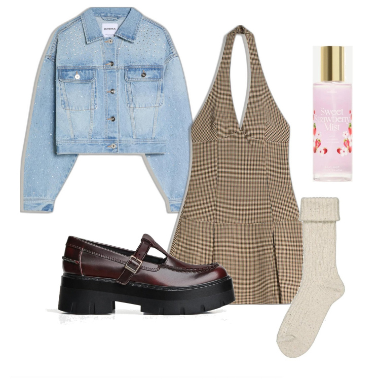 Outfit mujer - Preppy girl. Estilo Preppy para Escuela/Universidad. Combinación con calcetines, mocasines, vestidos cortos, body, blazers.