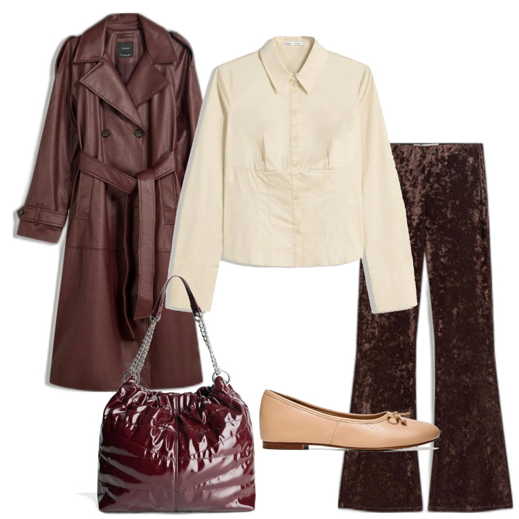 Outfit mujer - Urban style. Estilo Urban para Todos los días. Combinación con camisas, trench, bolsos saco, pantalones, bailarinas.