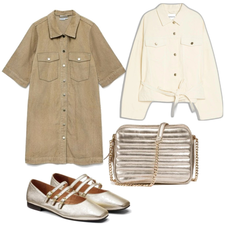 Outfit mujer - Urban style. Estilo Urban para Todos los días. Combinación con bolsos de hombro, bailarinas, vestidos cortos, blazers.