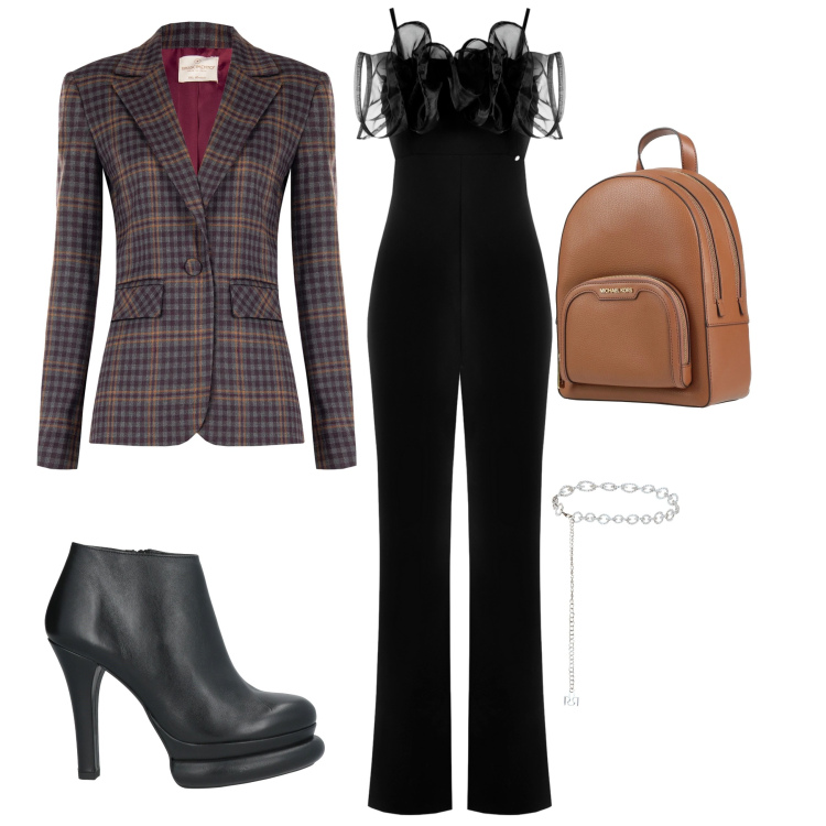 Outfit donna - Total look #2328487. Stile Basic Abbinamento con zaini, stivaletti, cinture, blazer, tute.