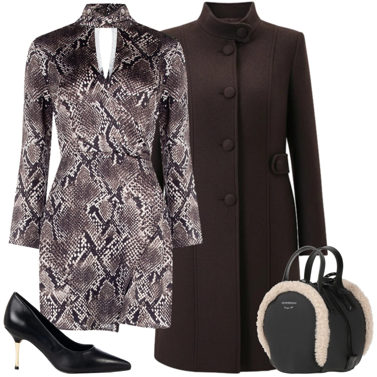 Outfit donna - Total look #2328671. Stile Chic per Tutti i giorni. Abbinamento con zaini, cappotti, vestiti corti, décolleté.