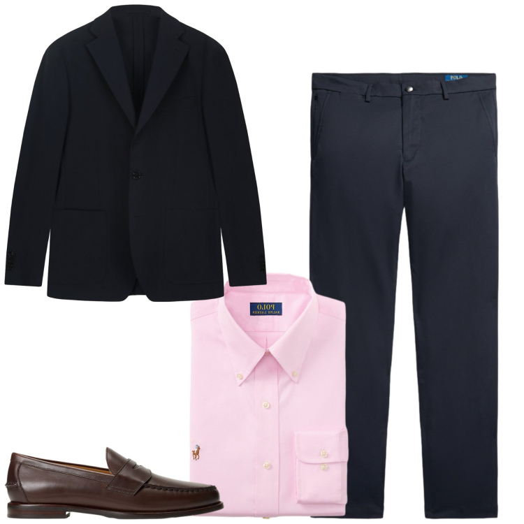 Outfit uomo - City. Stile Business/Elegante per Tutti i giorni. Abbinamento con scarpe stringate, camicie, pantaloni, giacche.