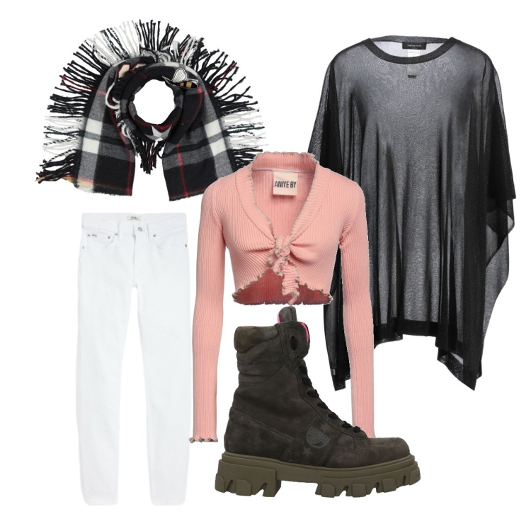 Outfit donna - Il top col nodo. Stile Sexy per Tutti i giorni. Abbinamento con cappotti, top, stivaletti, sciarpe, jeans slim fit.