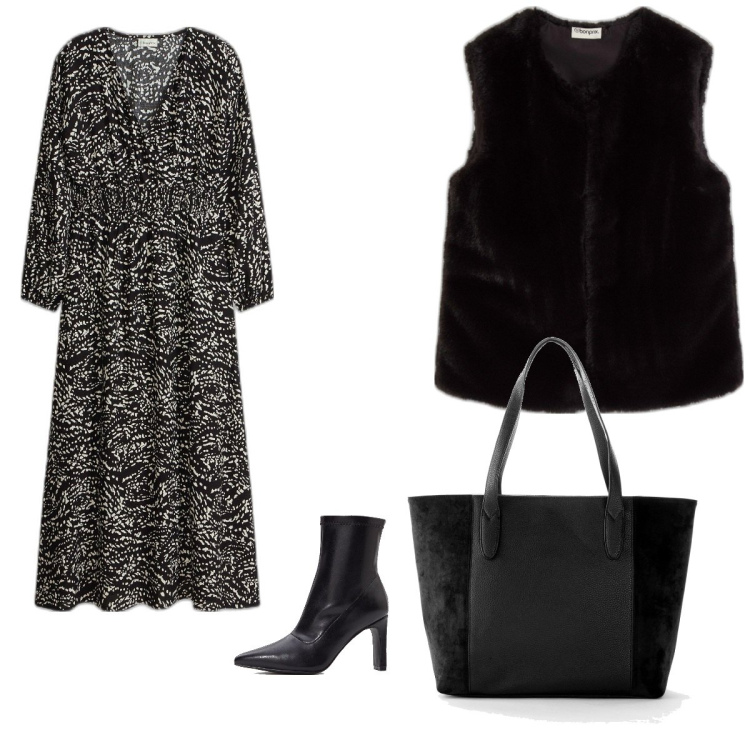 Outfit femme - Basique #417. Style Basique pour Tous les jours. Assortir avec robes longues, bottines, sac cabas, gilets sans manche.