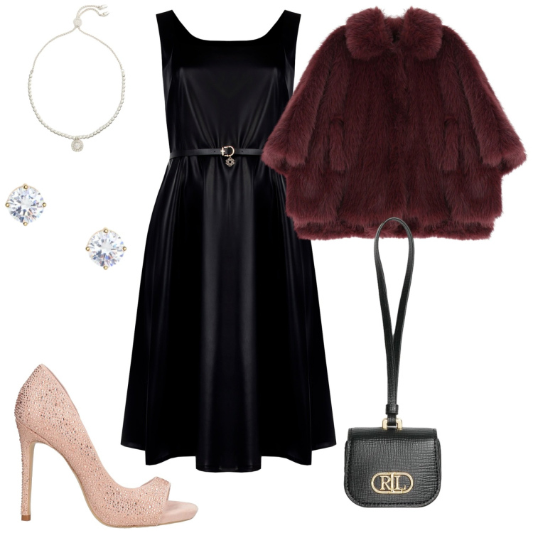 Outfit donna - Love, but make it Fashion. Stile Casual chic per Serata fuori. Abbinamento con décolleté, blazer, vestiti midi/longuette, braccialetti, orecchini, pochette.