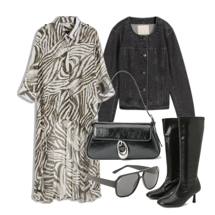 Outfit femme - Février. Style Tendance pour Tous les jours. Assortir avec combishort, pantalon , blazers, lunettes de soleil, bottes, sacs à l'épaule.