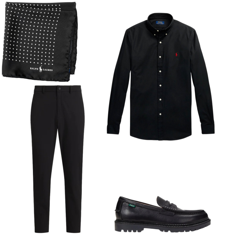 Outfit uomo - Total look #2330236. Stile Business/Elegante per Serata speciale. Abbinamento con giacche, camicie, scarpe stringate, pantaloni.