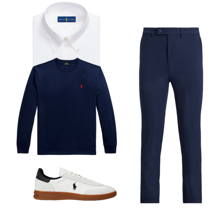 Outfit uomo - Total look #2330242. Stile Trendy per Serata speciale. Abbinamento con camicie, sneakers, pantaloni, t-shirt.