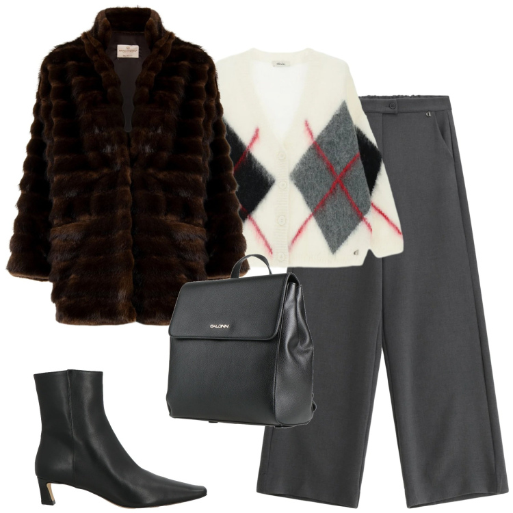 Outfit donna - Febbraio. Stile Urban per Tutti i giorni. Abbinamento con stivaletti, zaini, cardigans, pantaloni a palazzo, cappotti.