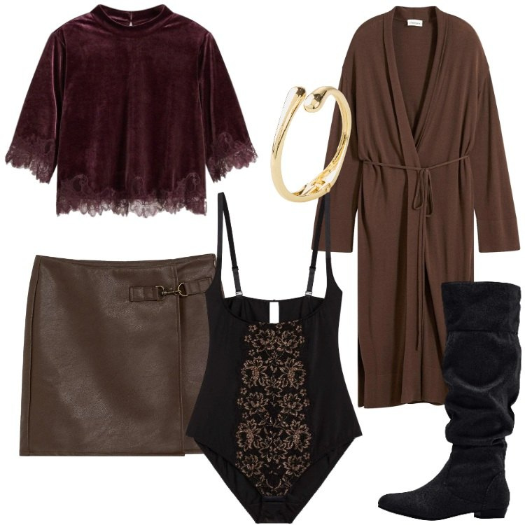 Outfit donna - Intimo per San Valentino - bonprix. Stile Trendy per Serata fuori. Abbinamento con cappotti, stivali, braccialetti, gonne, body, bluse.