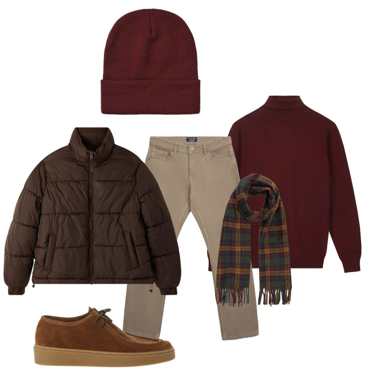 Outfit uomo - L’inverno la fa da padrone!!. Stile Casual per Tutti i giorni. Abbinamento con scarpe stringate, jeans, bomber, berretti, sciarpe, maglieria.