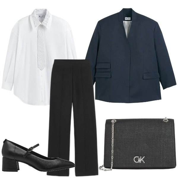 Outfit mujer - Look san Valentín. Estilo Glamour para Noche/Fiesta elegante. Combinación con bolsos de mano, blazers, pantalones, bailarinas, camisas.