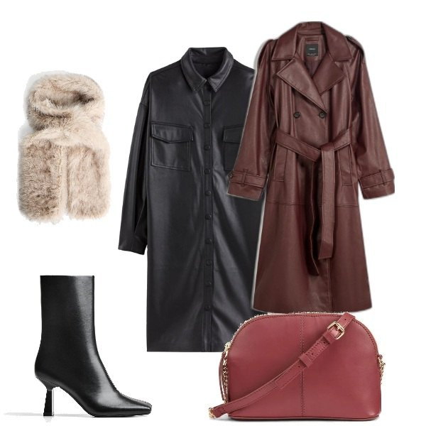 Outfit mujer - Look casual. Estilo Casual para Todos los días. Combinación con vestidos camiseros, bandoleras, trench, chales, botines.