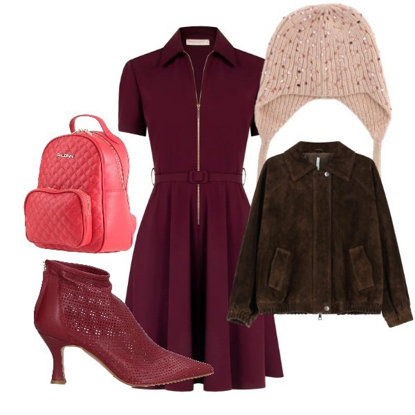 Outfit donna - Urban style ricco di carattere. Stile Urban per Tutti i giorni. Abbinamento con stivaletti, zaini, bomber, berretti, vestiti corti.