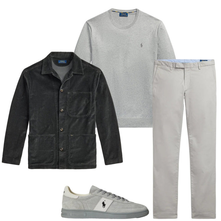Outfit uomo - Total look #2331778. Stile Urban per Tutti i giorni. Abbinamento con maglieria, pantaloni, giacche, sneakers.