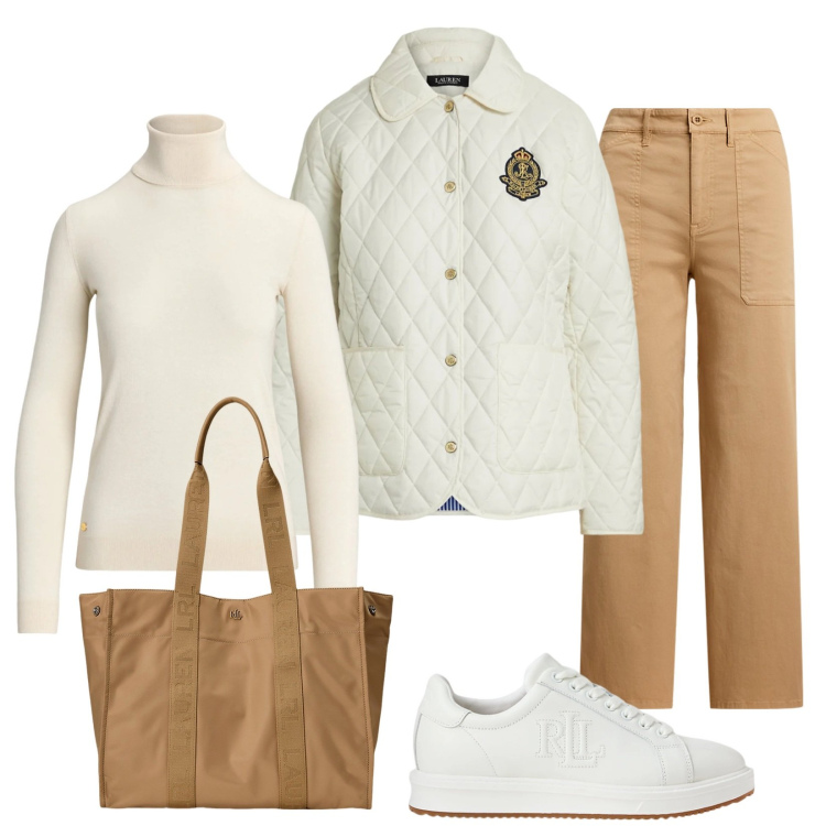 Outfit donna - Total look #2332382. Stile Basic per Tutti i giorni. Abbinamento con sneakers, pantaloni, giacche, borse tote, maglieria.
