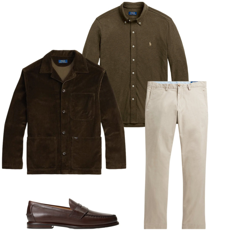 Outfit uomo - Total look #2332395. Stile Trendy per Tutti i giorni. Abbinamento con pantaloni, camicie, scarpe stringate, giacche.