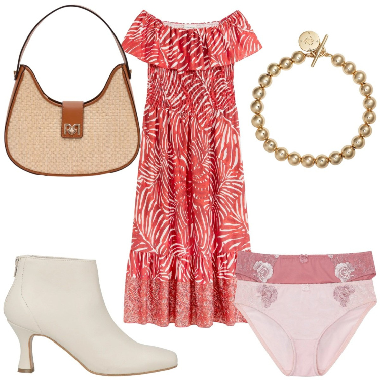 Outfit donna - San Valentino boho. Stile Boho per Tutti i giorni. Abbinamento con culotte, vestiti, stivaletti, borse a spalla, braccialetti.