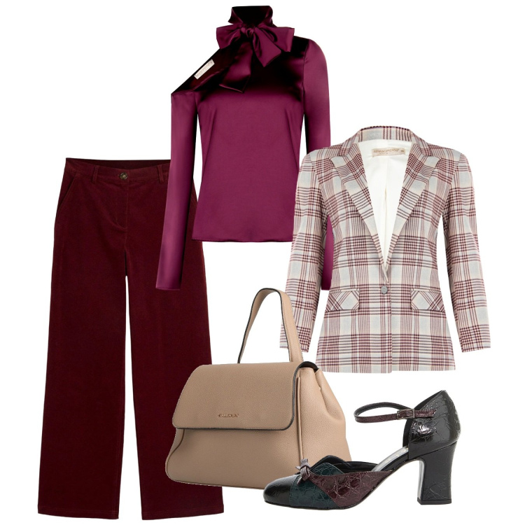 Outfit donna - Un po\' di colore - @pamela. Stile Bon Ton per Tutti i giorni. Abbinamento con pantaloni, zaini, décolleté, blazer, bluse.